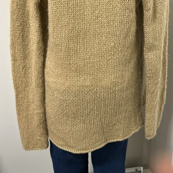 Wooden Ships Paola Buendia Tan Sweater Cardigan Mohair Wool Sz XS/S - Picture 9 of 13